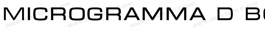 Microgramma D Bold字体转换